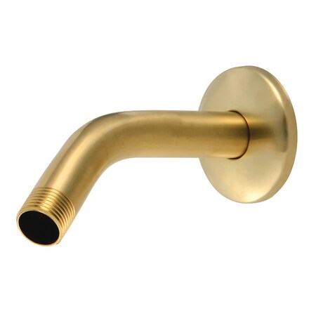 Showerscape K150K7SB 6-Inch Shower Arm with Flange, Brushed Brass K150K7SB